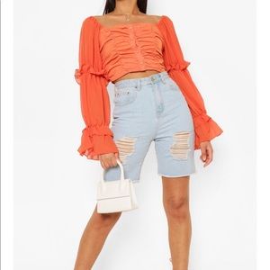 Bella Crop Top Blouse